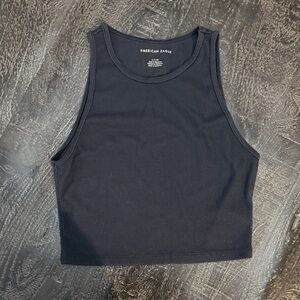 American Eagle Outfitters Black Sleeveless Crop Top